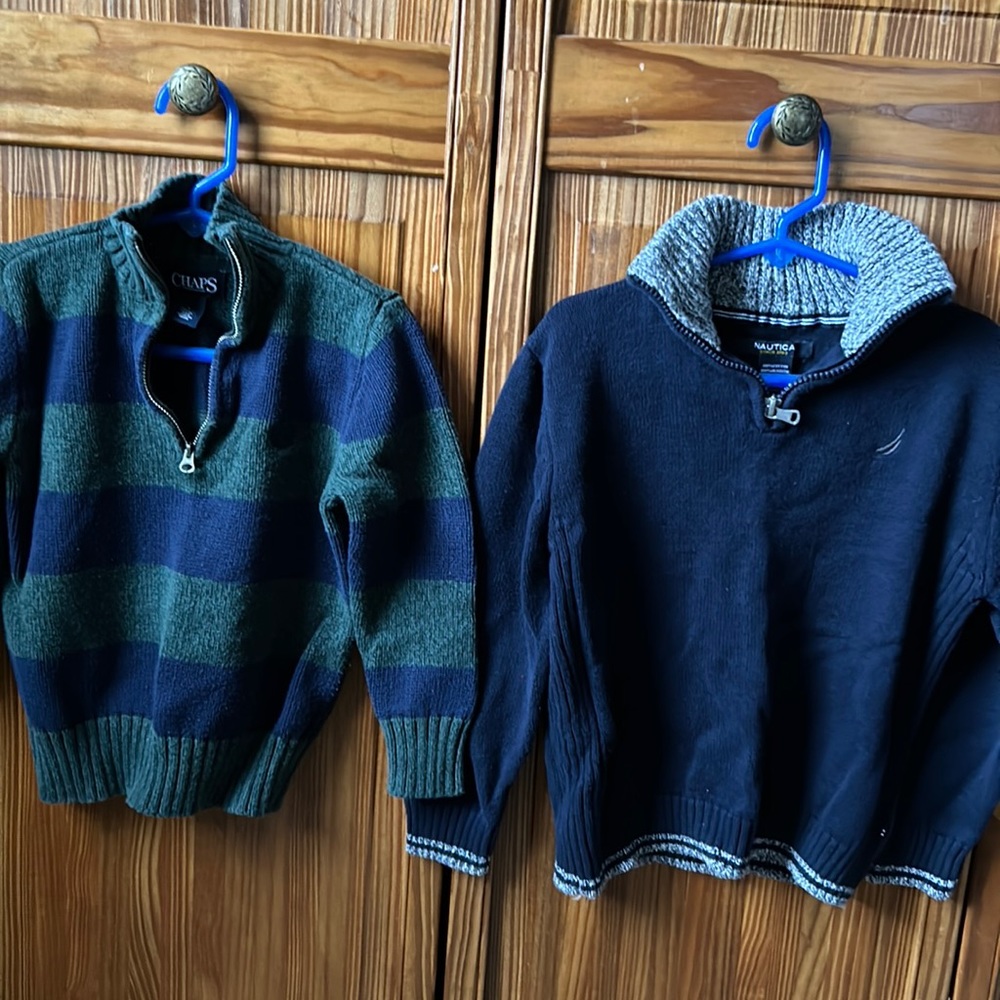 Nautica and Chaps sweaters Toddler boys size 4